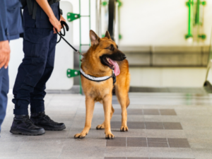 Détection par un chien renifleur 