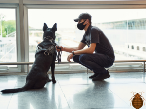 entreprise qui détecte la présence de punaises de lit avec un chien renifleur